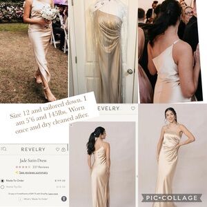 Reverly satin jade gown